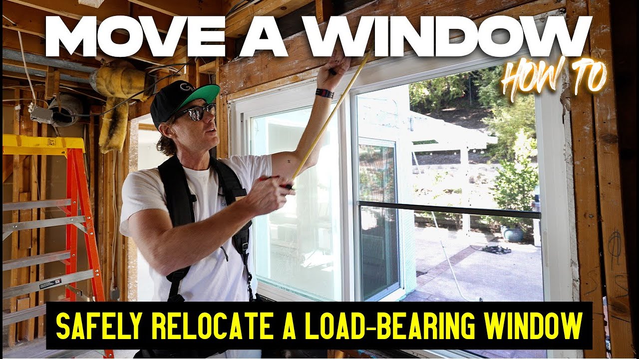How to Relocate a Load-Bearing WINDOW - DIY Kitchen Makeover