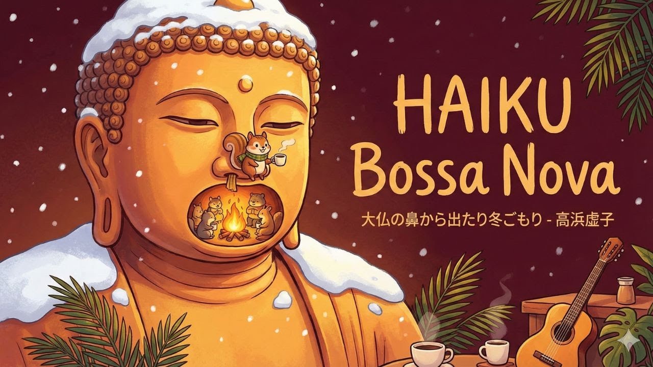 【Bossa Nova】大仏の鼻から出たり冬ごもり - 高浜虚子【#俳句 #高浜虚子 #ボサノバ #BossaNova #大仏 #冬 #HaikuLoFi