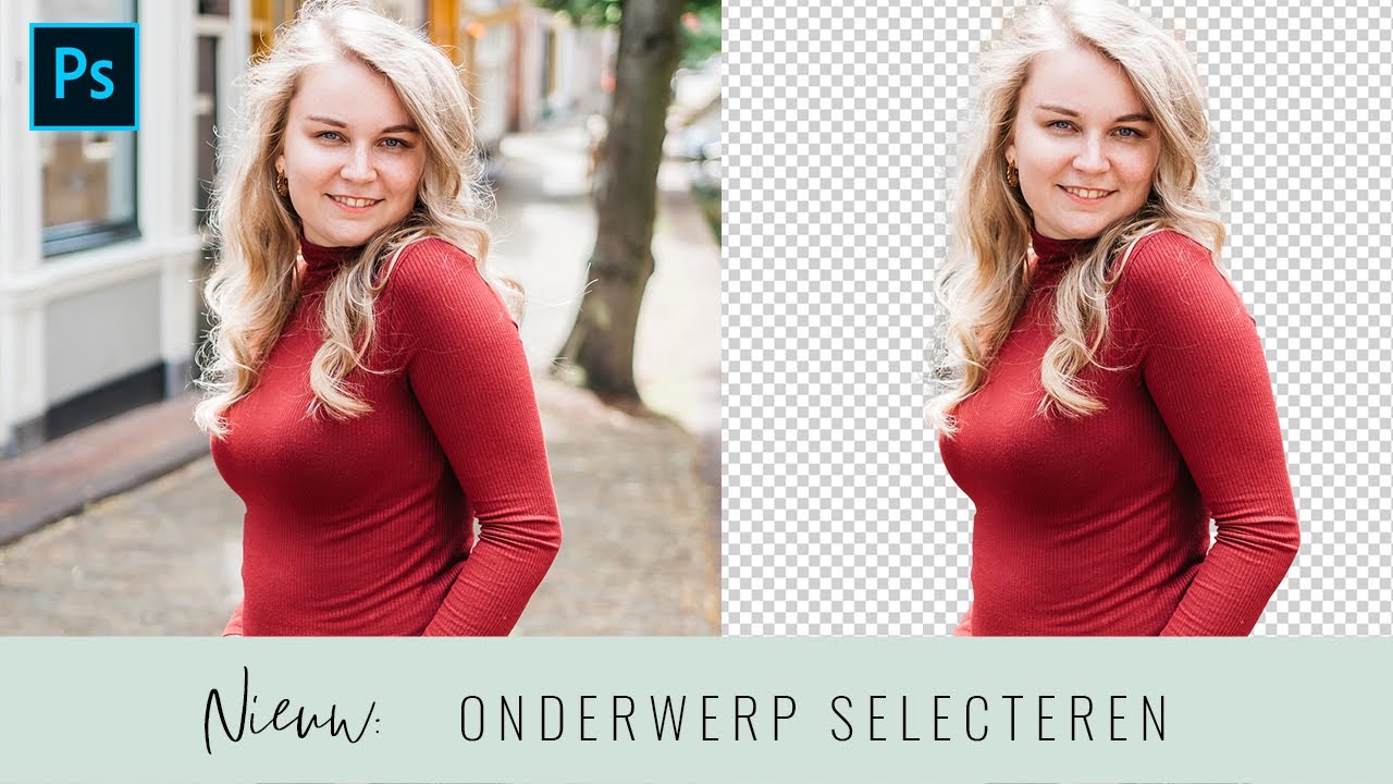 NIEUWE selectietool van Photoshop testen - Achtergrond verwijderen met 1 klik?!