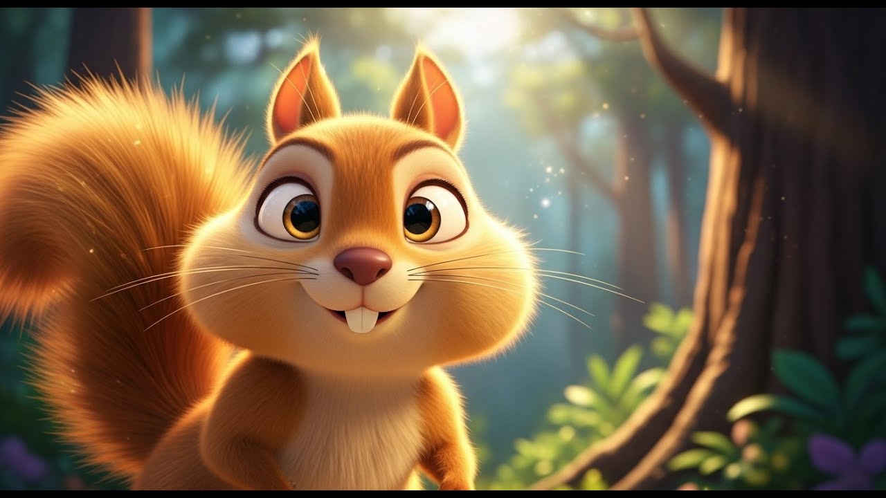 Lo Scoiattolo Dorato nel Bosco Incantato | Musica allegra e educativa