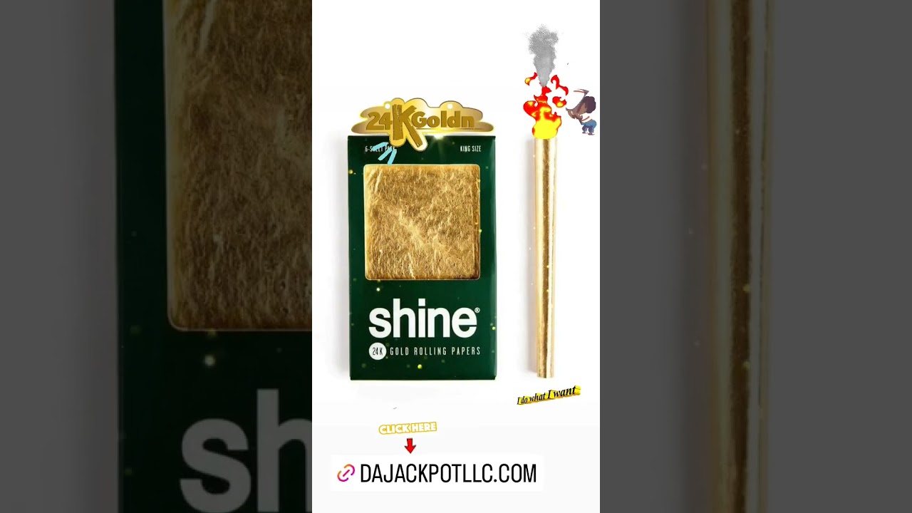 Shine 24k gold rolling papers  
