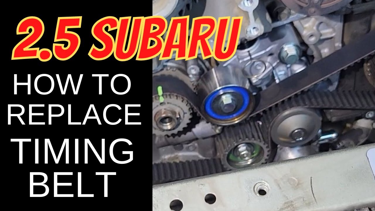 2.5 SOHC Subaru Простейшая замена ремня ГРМ