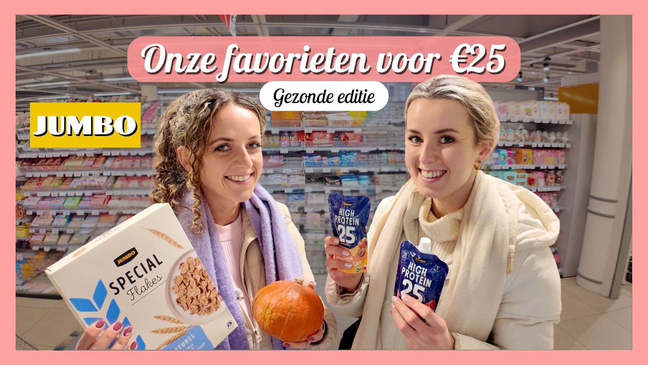 Onze FAVORIETE gezonde BOODSCHAPPEN bij Jumbo! 🥑🛒 - €25 budget💰 - Travelling Sisters
