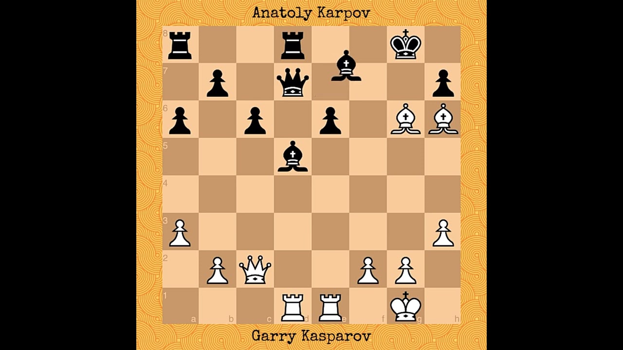 Kasparov vs Karpov | World Championship Match, game 48, 1984/85 #chess #chessgame