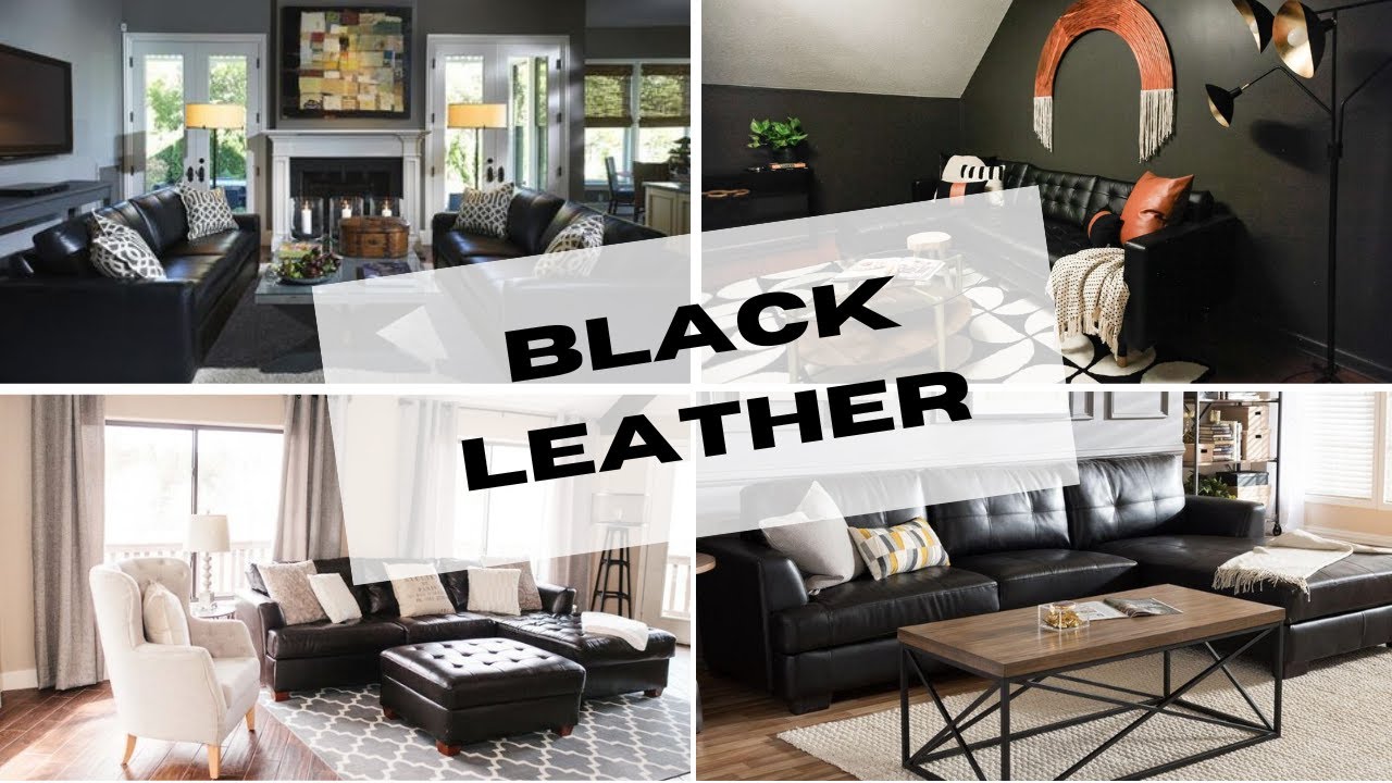 How To Style: Black Leather Sofa Home Decor & Home Design | And Then There Was Style