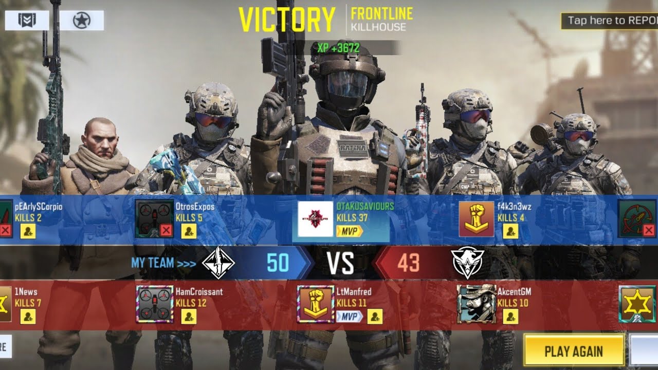 Call Of Duty Mobile [Frontline-Killhouse] Gameplay