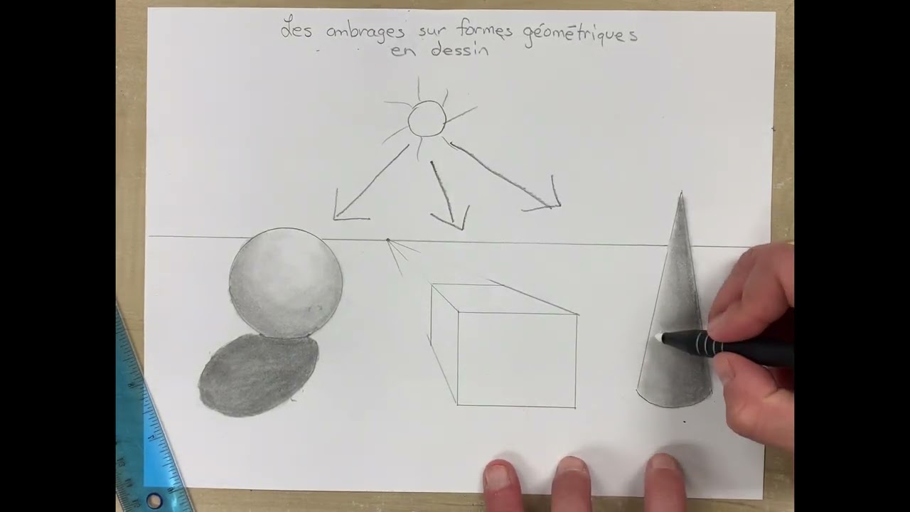 #1.3 -Dessiner les ombrages sur des formes géométriques en 3D (en dessin)