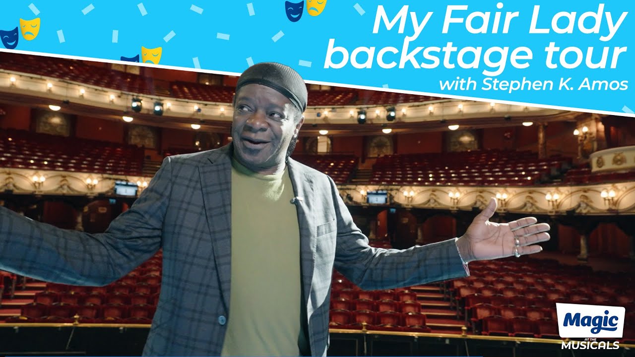 My Fair Lady backstage tour with Stephen K. Amos