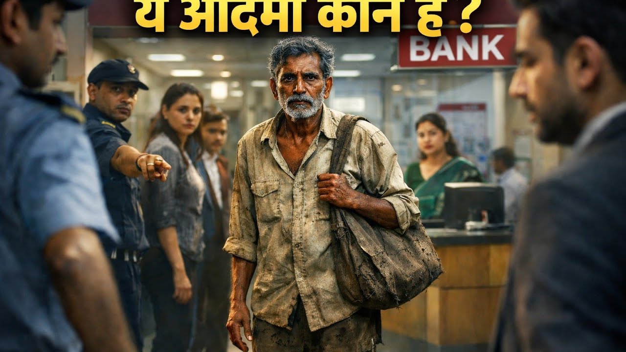 फटे कपड़ों में बैंक आया यह आदमी…5 मिनट बाद सबकी नज़रें झुक गईं 😱 | Emotional Story