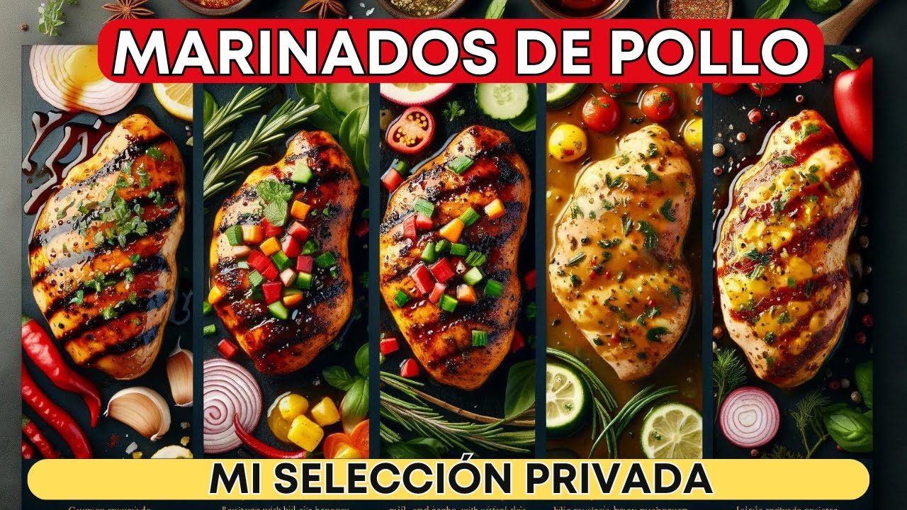 MEJORES  MARINADOS de POLLO que hayas comido 🐔