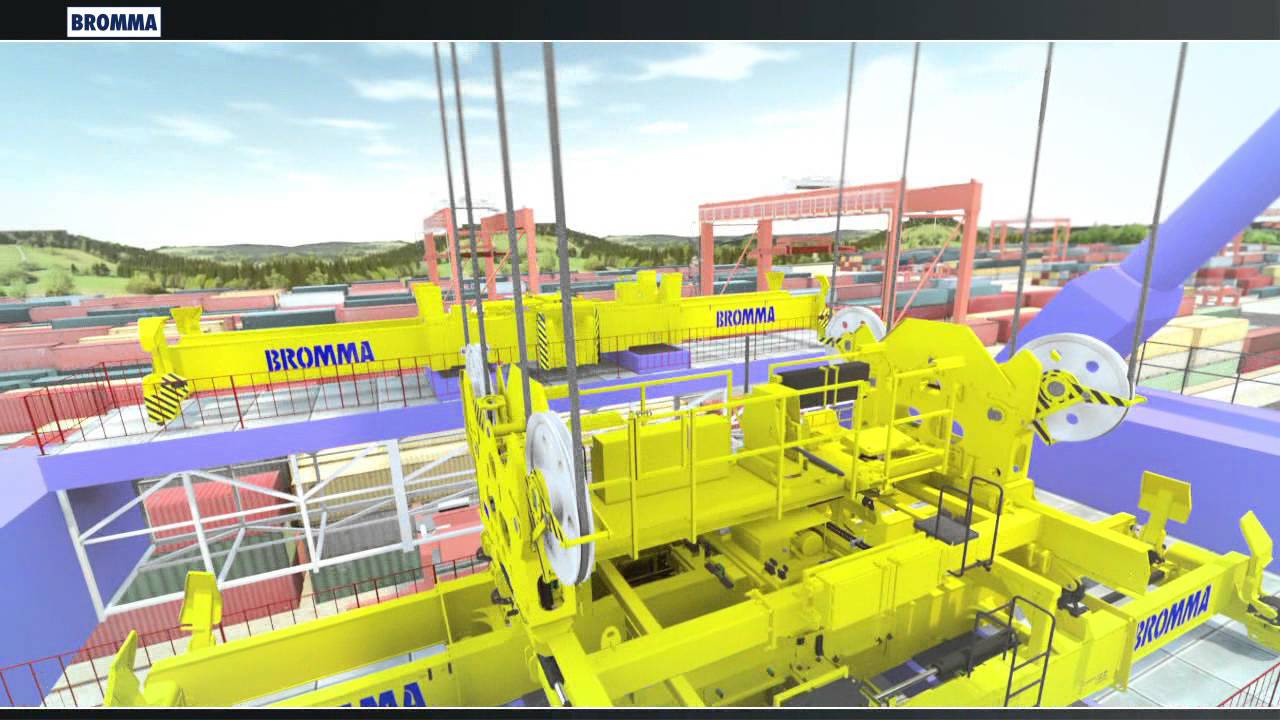 Tandem spreader in crane platform operation