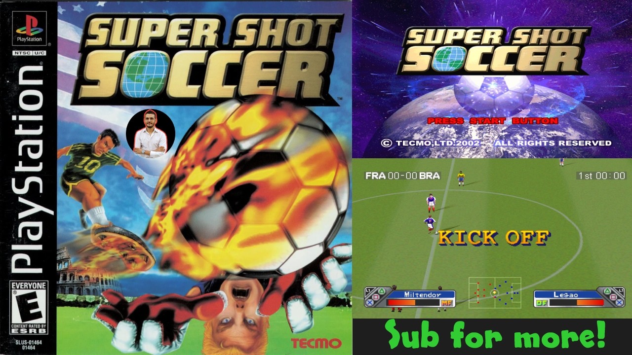 Super Shot Soccer | Classic Arcade Football Gameplay on PlayStation 1 (PS1)