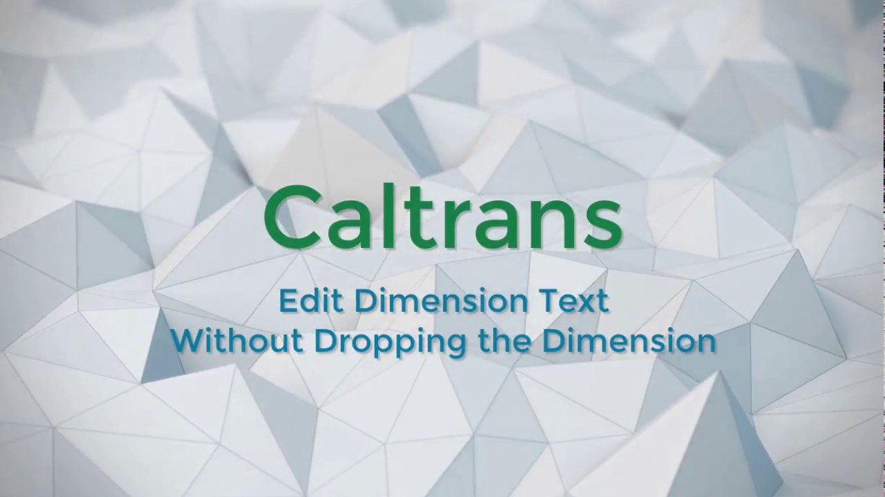 Edit Dimension Text without Dropping the Dimension