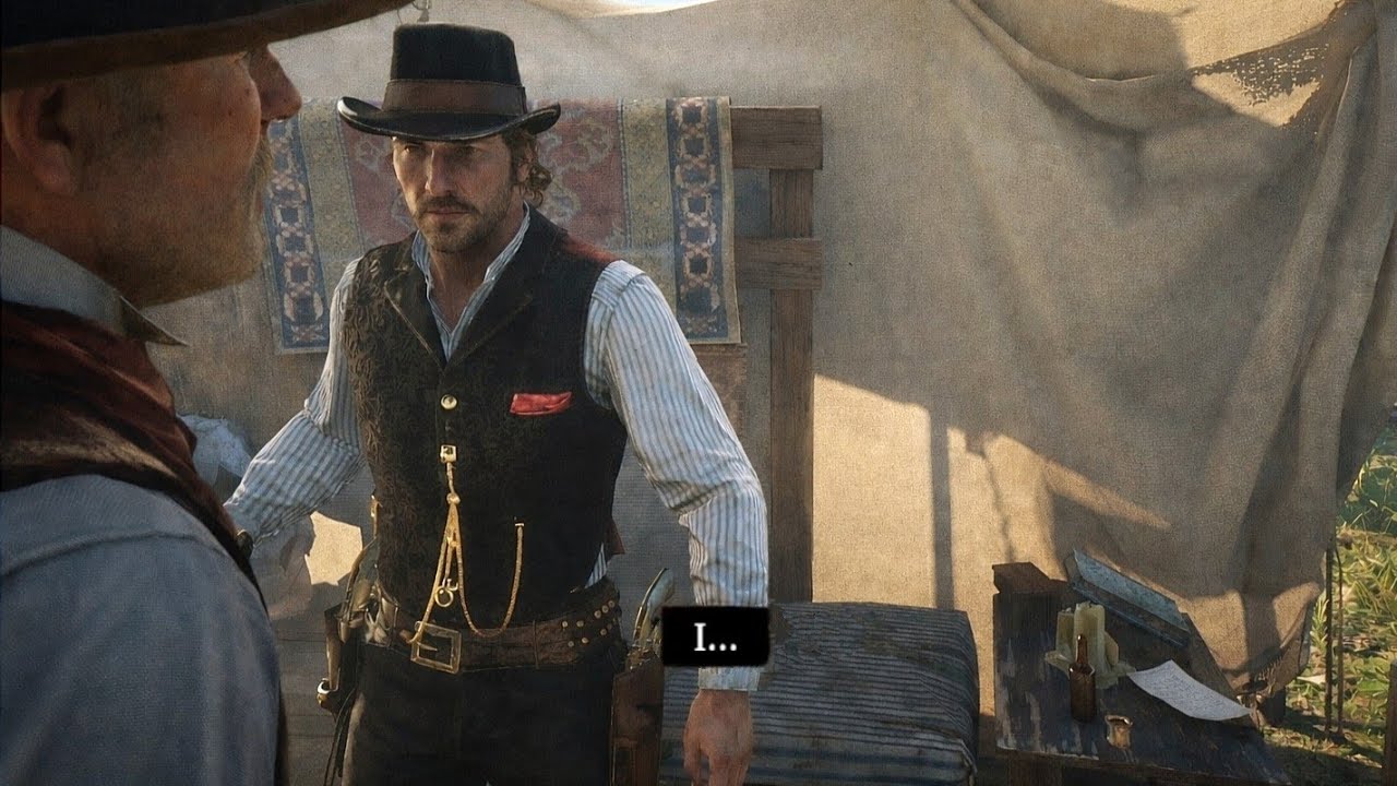 The scene where Hosea realizes Dutch never had a plan is intense