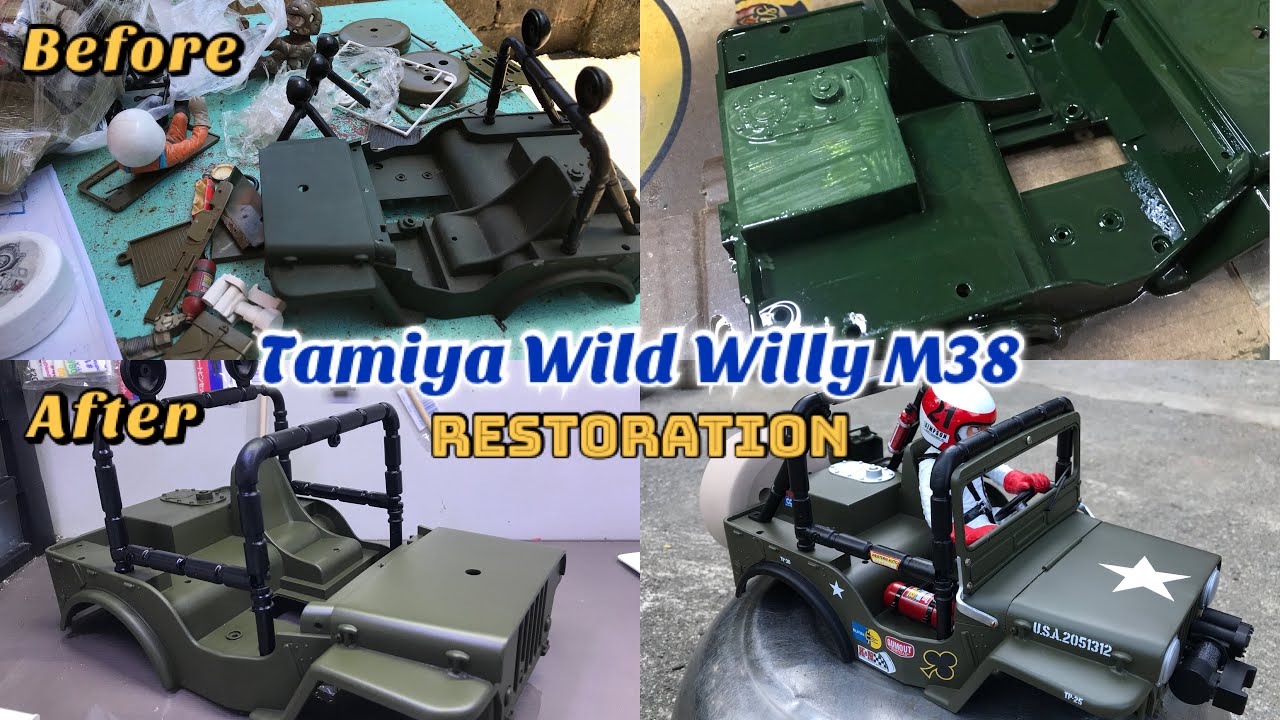 1/10 Tamiya Wild Willy M38 Restoration (RC Shell)