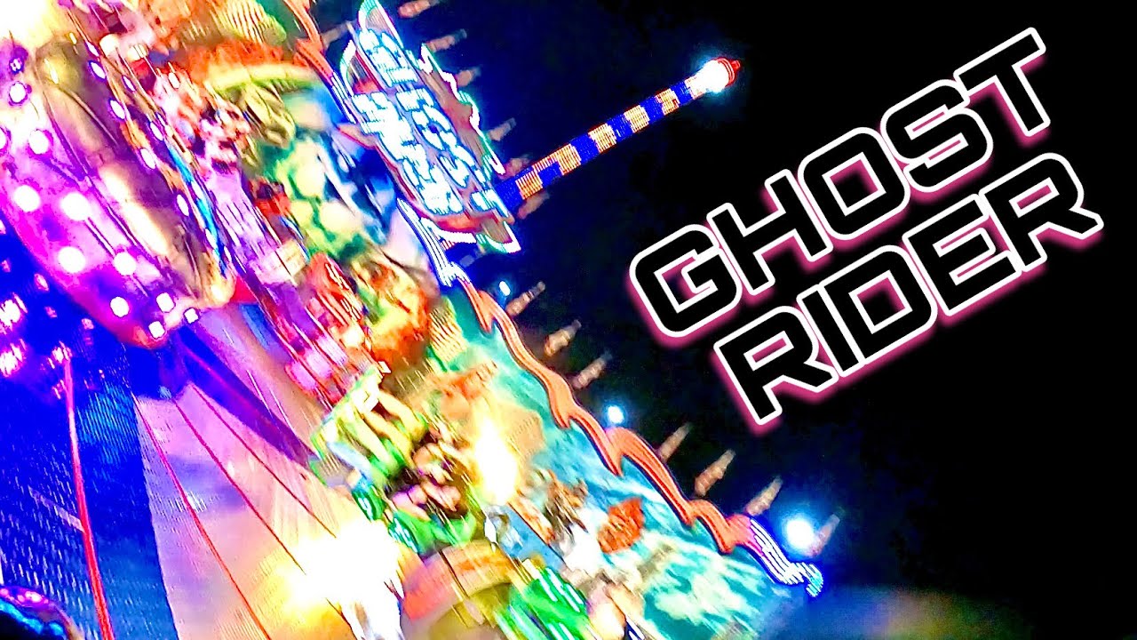 Ghost Rider - INSANE Funfair Ride Düsseldorf - Off & On Ride Footage