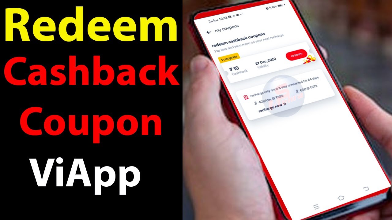 How to redeem cashback coupon in Vi App: Apply Vi Coupon, Vi cashback redeem, use Vi cashback coupon