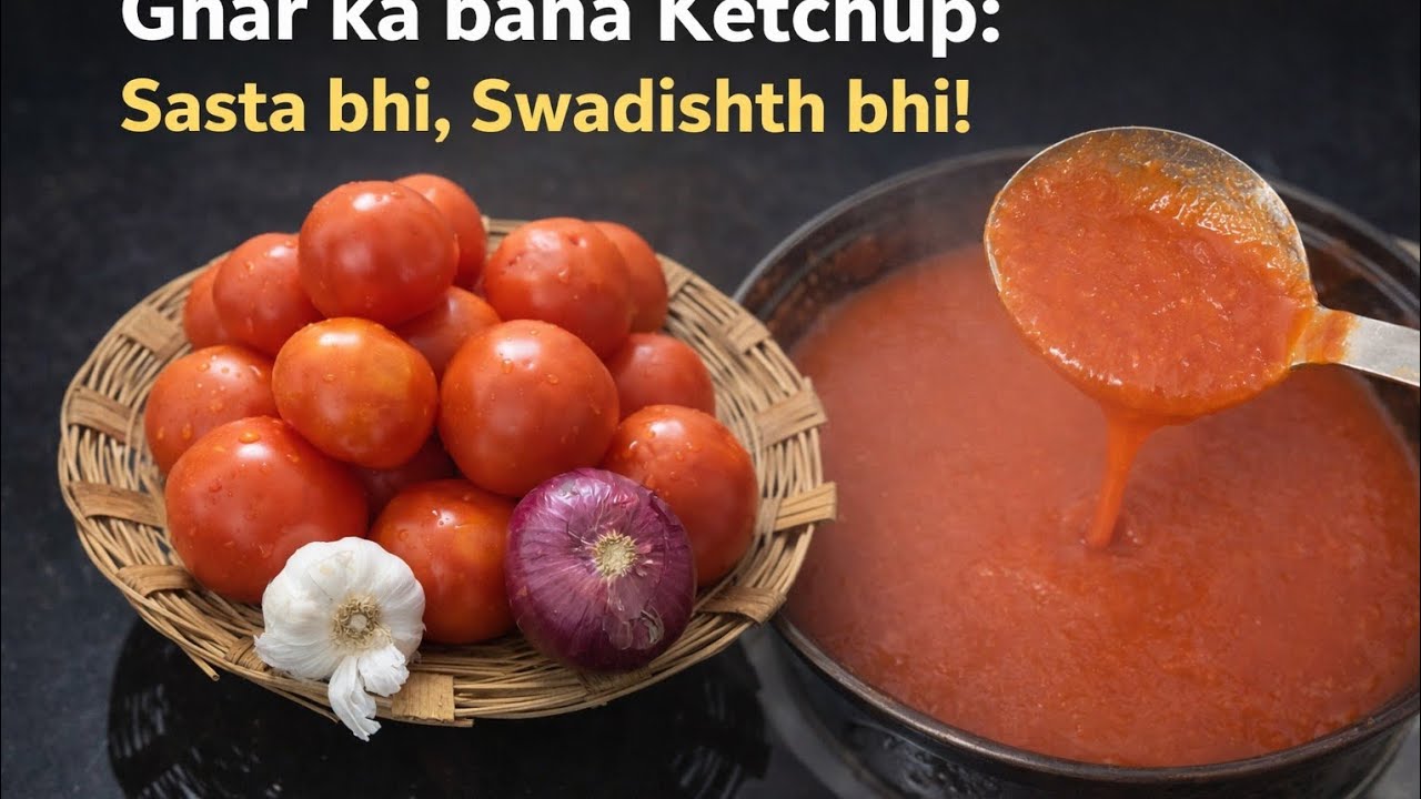 Ghar ka bana Ketchup: Sasta bhi, Swadishth bhi! #viral #shorts #TomatoKetchup