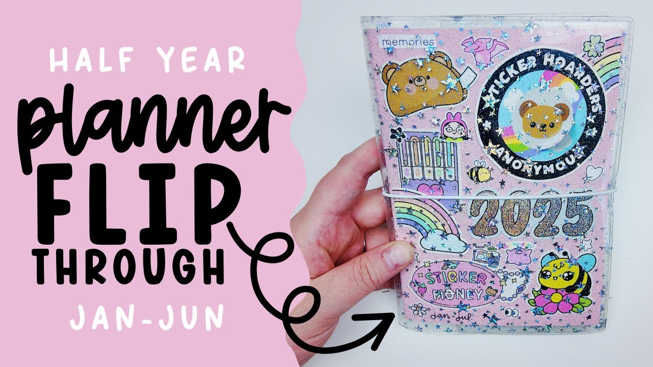 Half Year B6 Planner Flip Through ✿ Jan - Jun ✿ 6 Month Realistic, Messy + Creative Planner Inspo