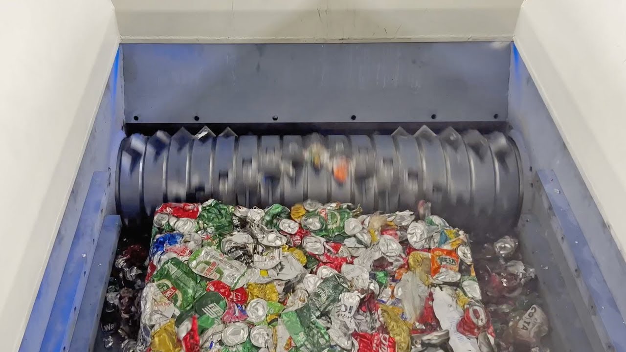 Shredding Aluminum UBC Cans With A Single Shaft Shredder