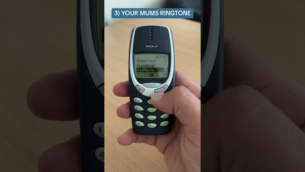 Top 5 retro nokia 3310 ringtones #nokia #ringtone #top5 #retro #mobile #phone