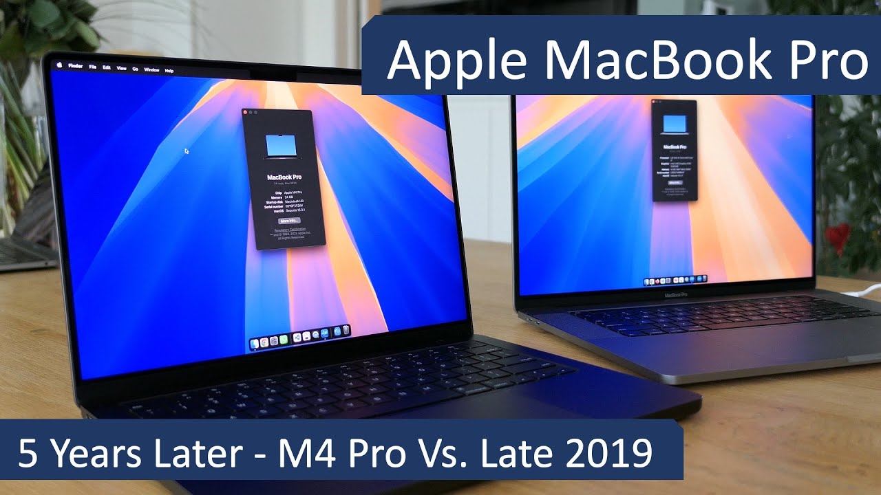 Apple MacBook Pro — 5 лет спустя — M4 Pro против модели конца 2019 года