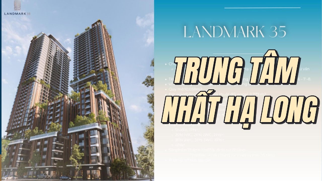 Tháp Landmark 35 IGG Tower Trung tâm lõi cư dân Hạ Long