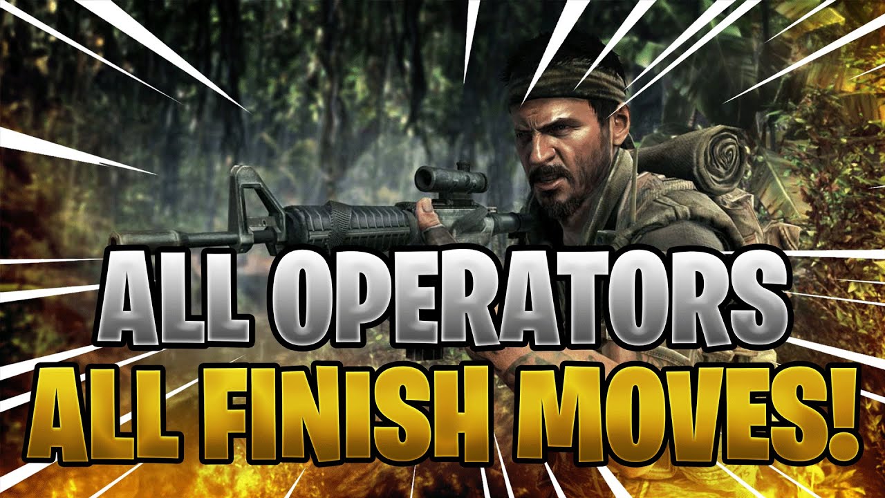 All Operators Unlocked + All Finishing Moves |  Black Ops Cold War