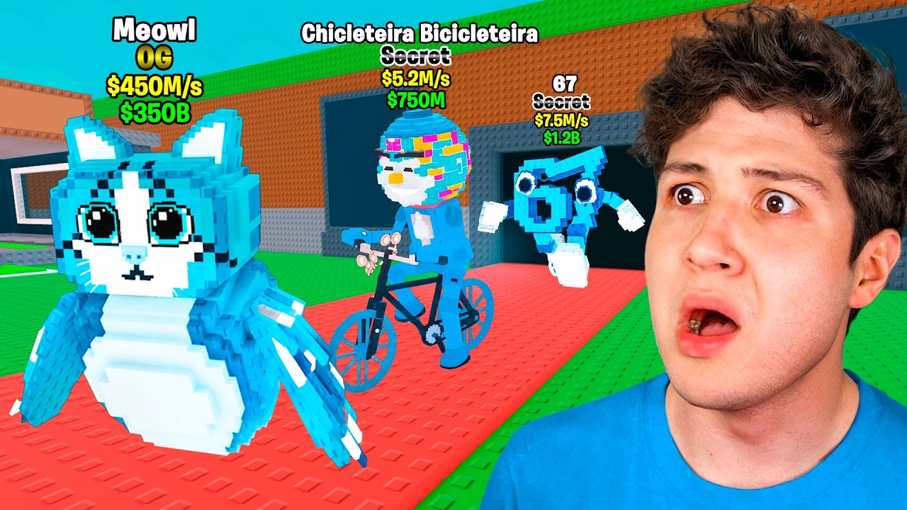 $0 a 100 TRILLONES solo con BRAINROTS AZULES! 🔵🦈 (Steal a Brainrot)