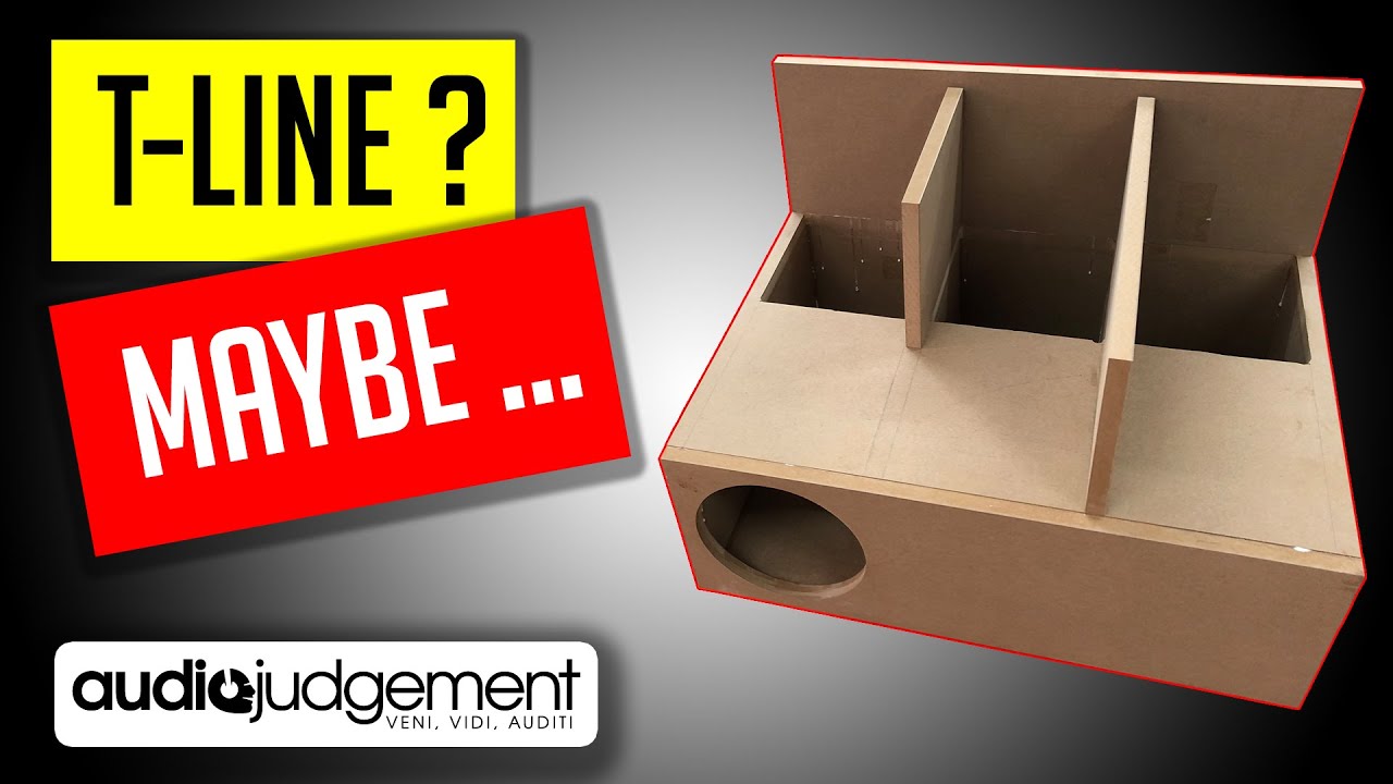 Transmission line subwoofer box