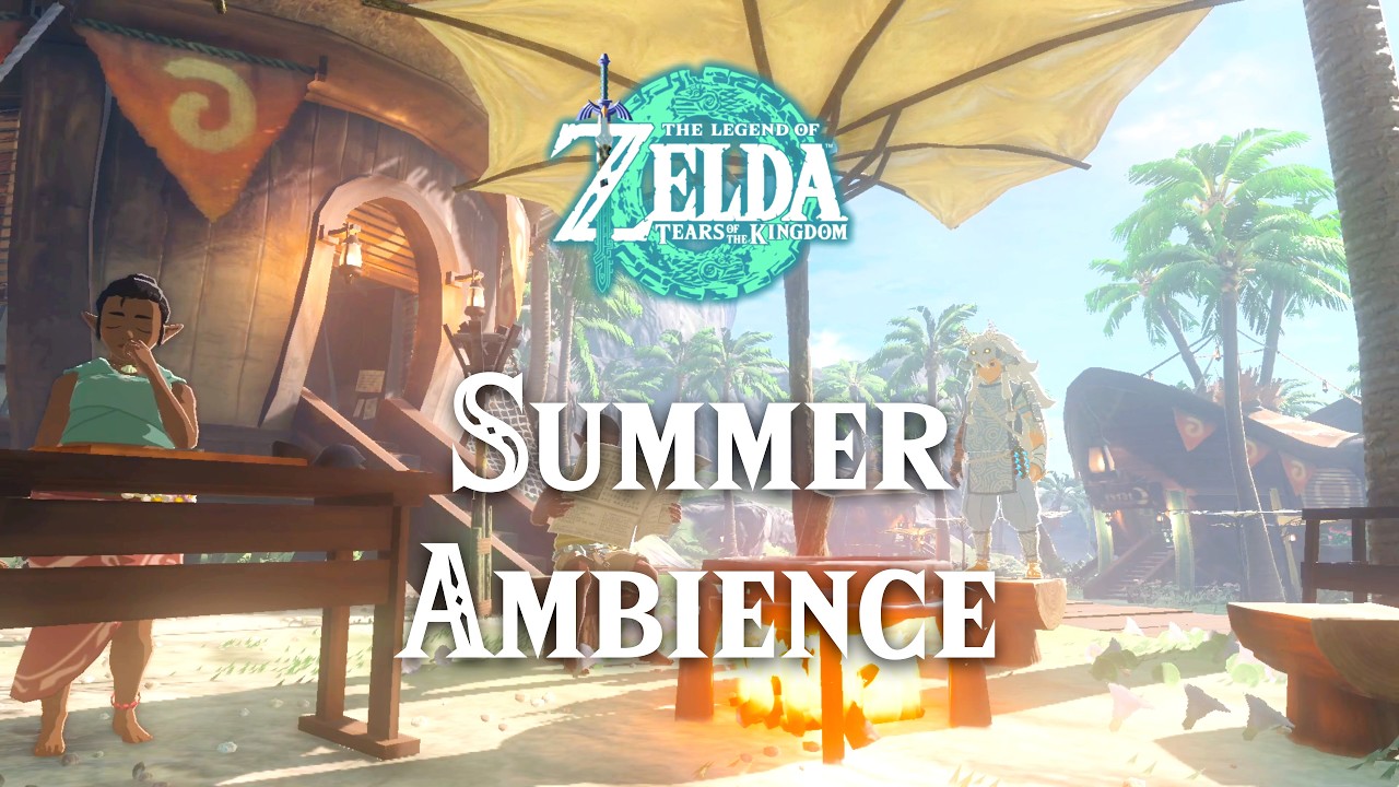Zelda | Lurelin Village 🌊 TOTK Ocean Ambience [10H]
