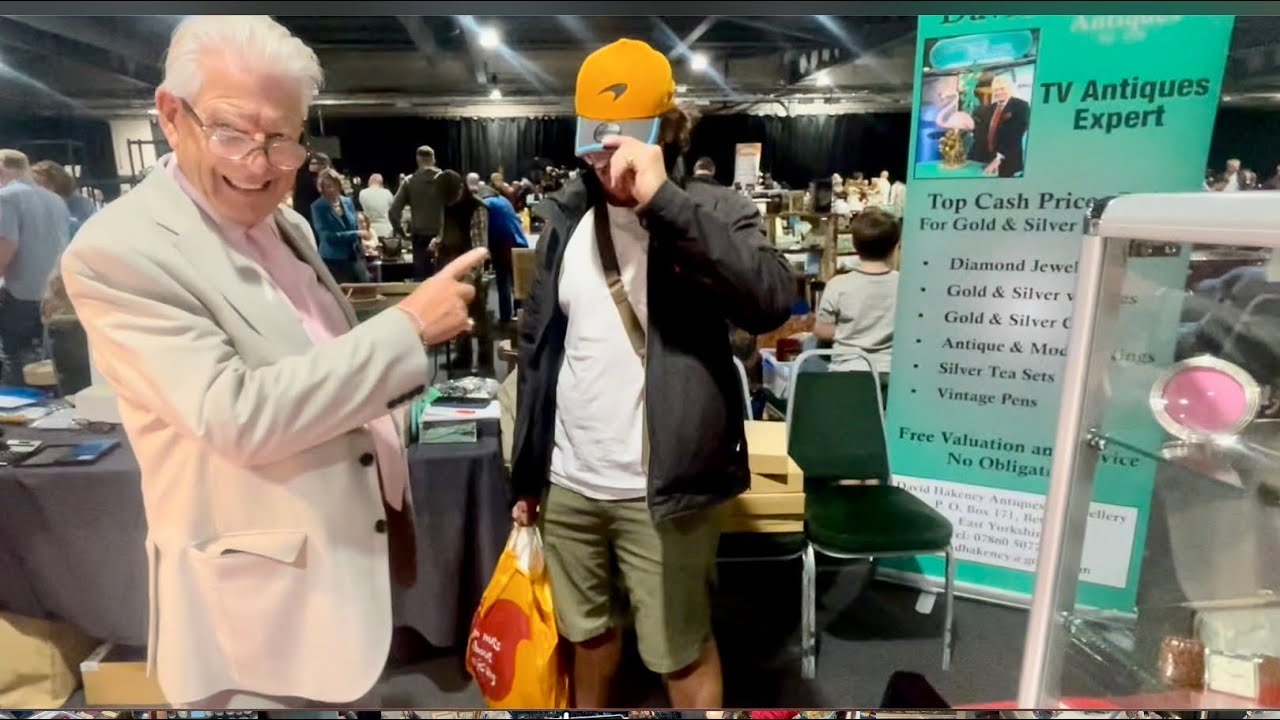 celebrity guest appearance Hunting for the real deal ,Doncaster antiques fair  and a £20 challenge