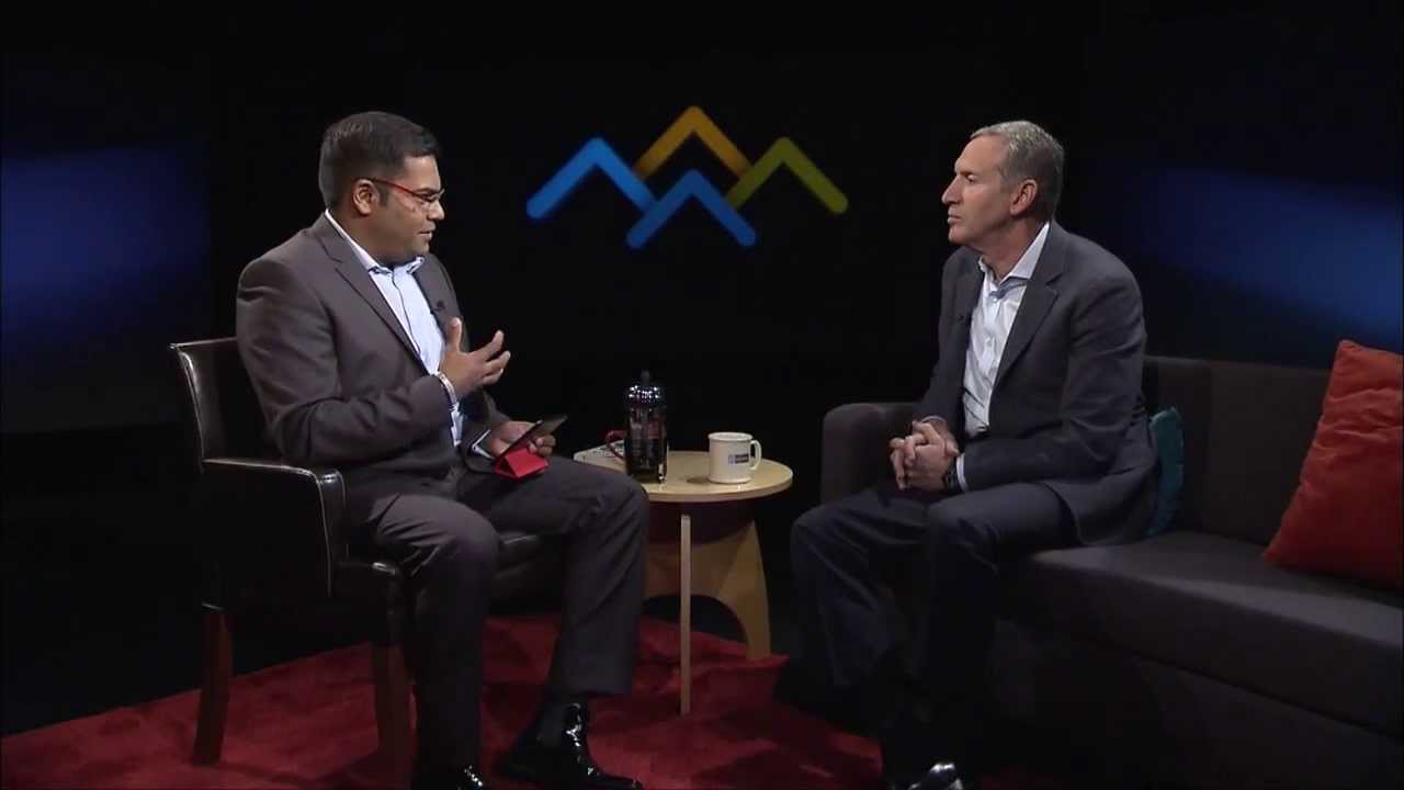Starbucks' Howard Schults speaks with Hanson Hosein, Four Peaks TV