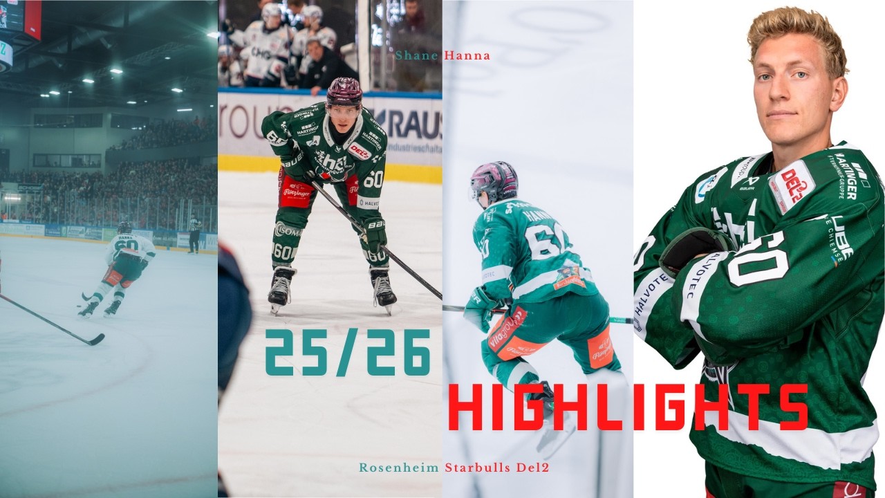 Shane Hanna #60 for the Rosenheim Starbulls (DEL2) 2025/2026 Season Highlights