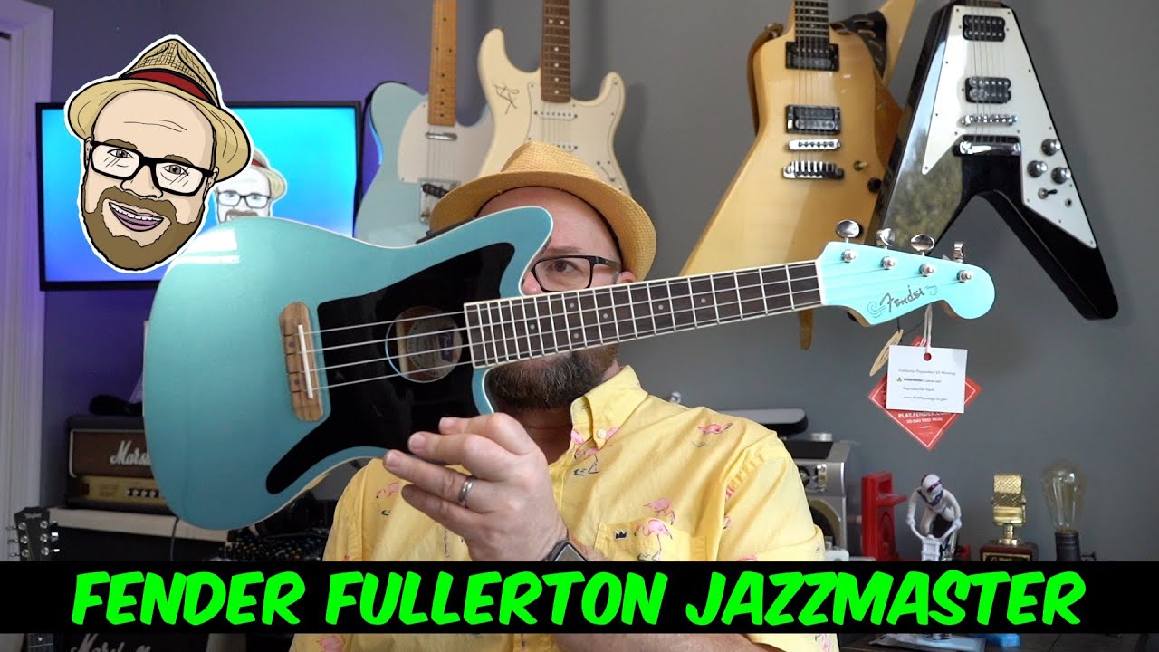 New Fender Fullerton Jazzmaster Ukulele! Look n Play