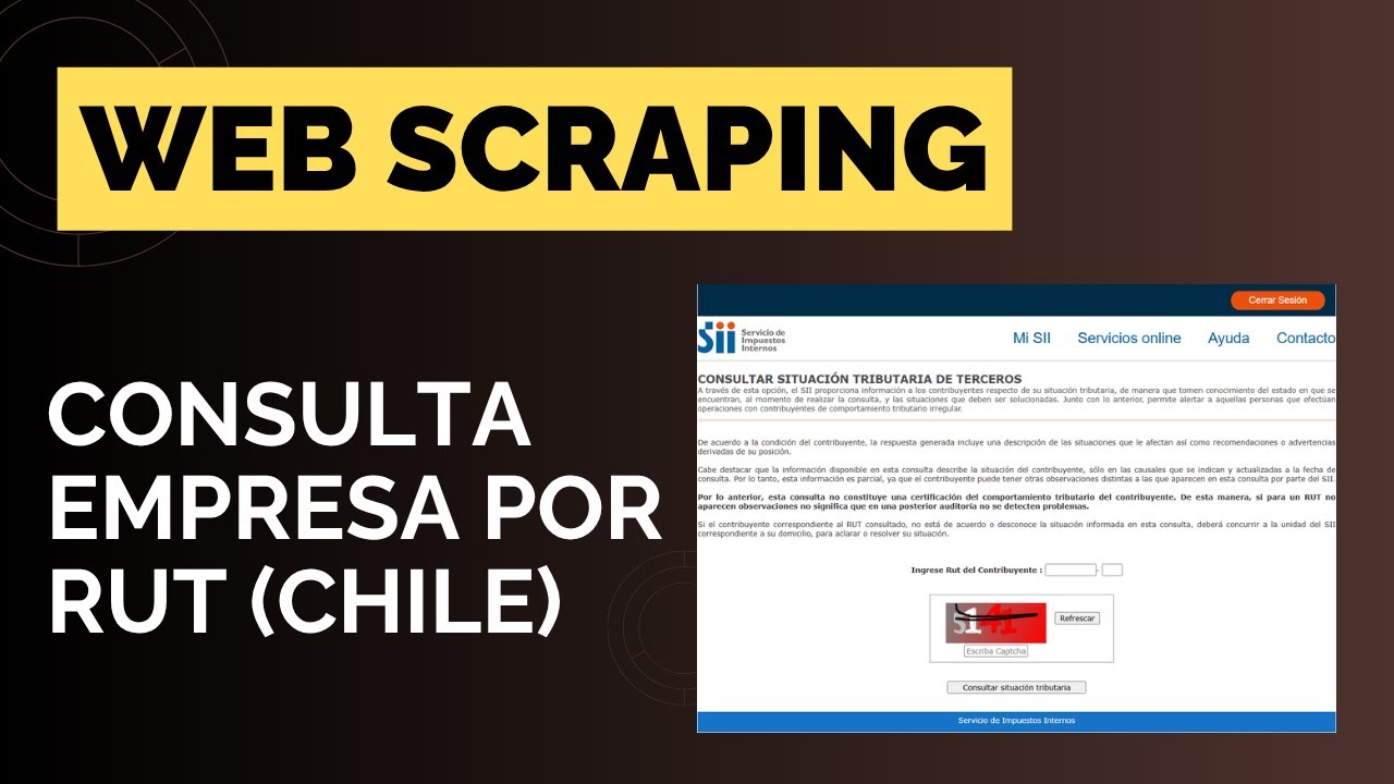 Web Scraping Consulta Empresa (Chile)