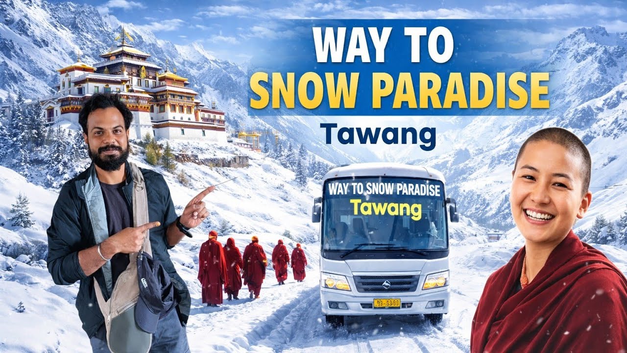 Ep:1!!Guwahati To Tawang Bus Journey!! Cheapest Stay in Guwahati and Tawang!!