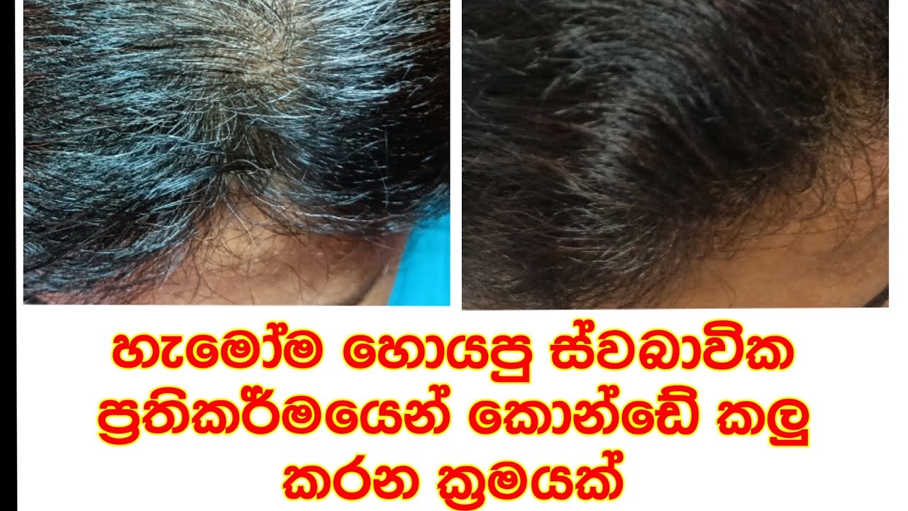 100% Natural Black Hair ( 100% ස්වබාවිකව කොන්ඩේ කලු කරන්න ) Minipura1979
