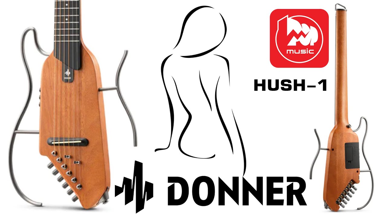 Необычная электроакустика DONNER HUSH 1 || Сайлент-гитара с богатой комплектацией