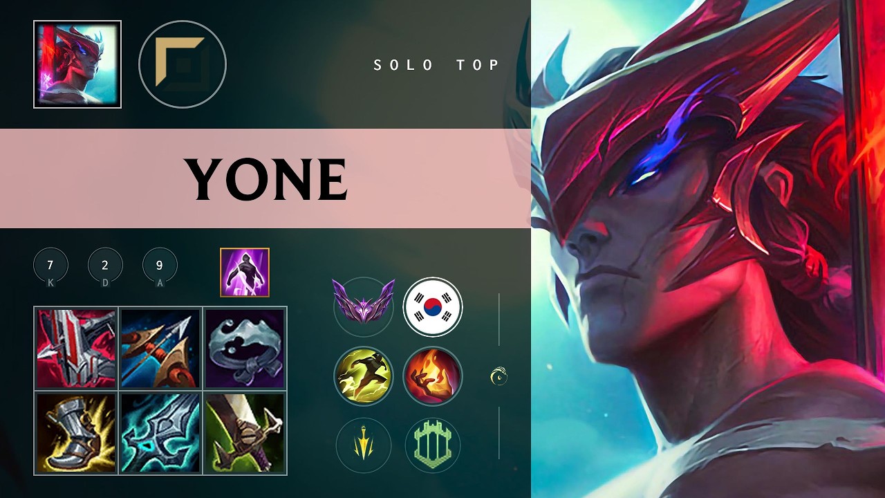 Yone Top vs Mordekaiser - KR Master Patch 26.09