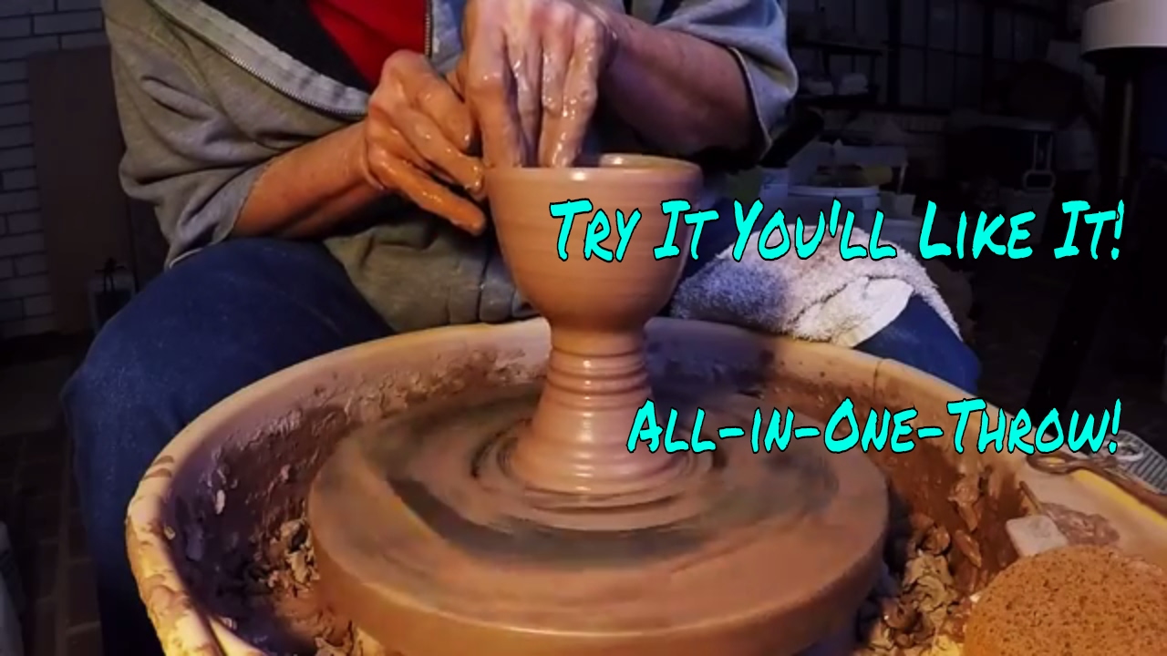 ♥ Throw Renaissance Goblets in One Piece -12 oz self-leveling! You'll love 'em! Pottery wheel throw