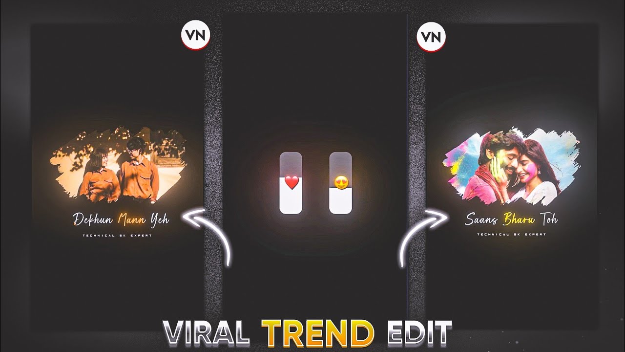 New trending Instagram reels Lyrics Video editing in VN App | Trending reels editing