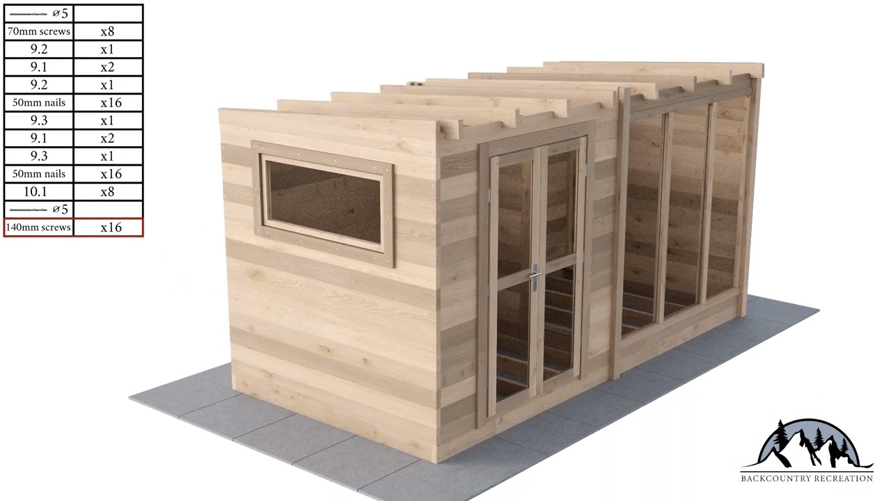 Terassi W/  Change Room ‑ Outdoor Sauna Installation Video