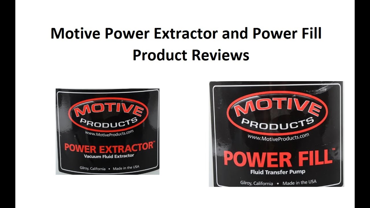 Motive Power Fill and Power Extractor Product Review