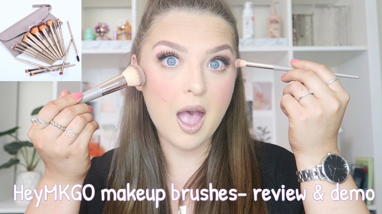GRWM | HeyMKGO makeup brush demo and review