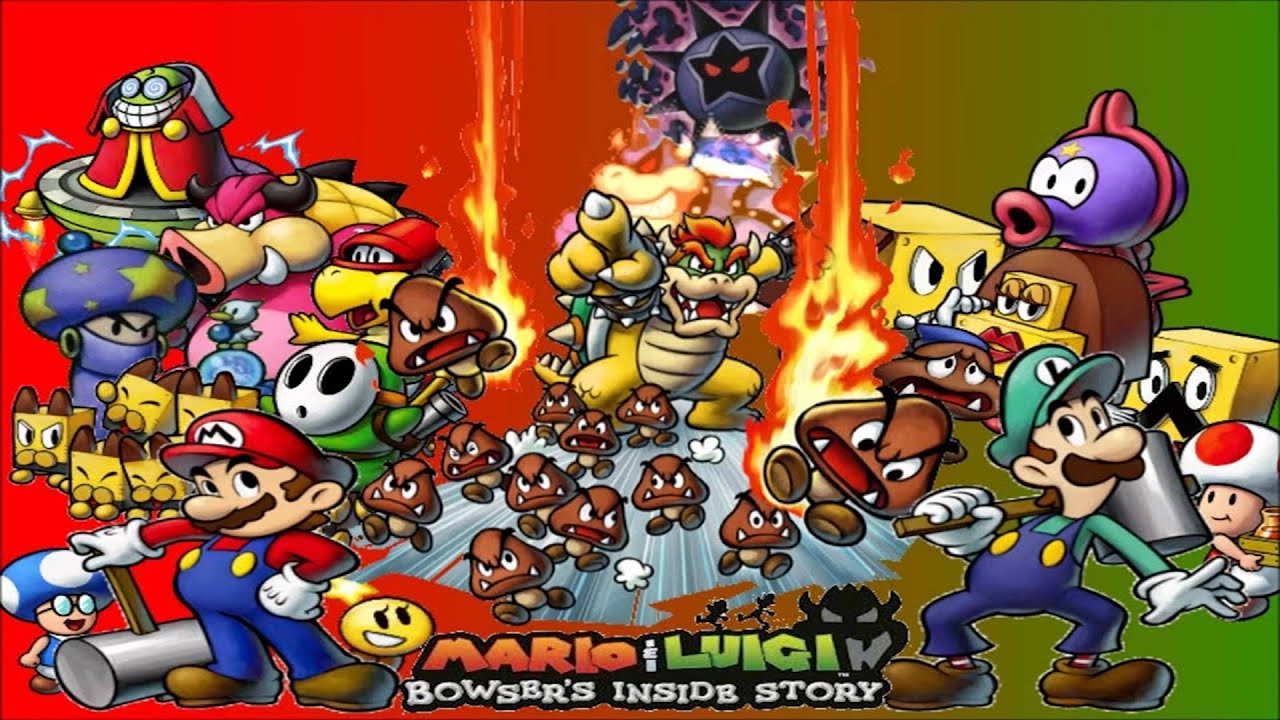 TAP (DS) Mario & Luigi 3 - Bowser's Inside Story (100% & No Damage) [Hard Mode with Impossbile Mode]