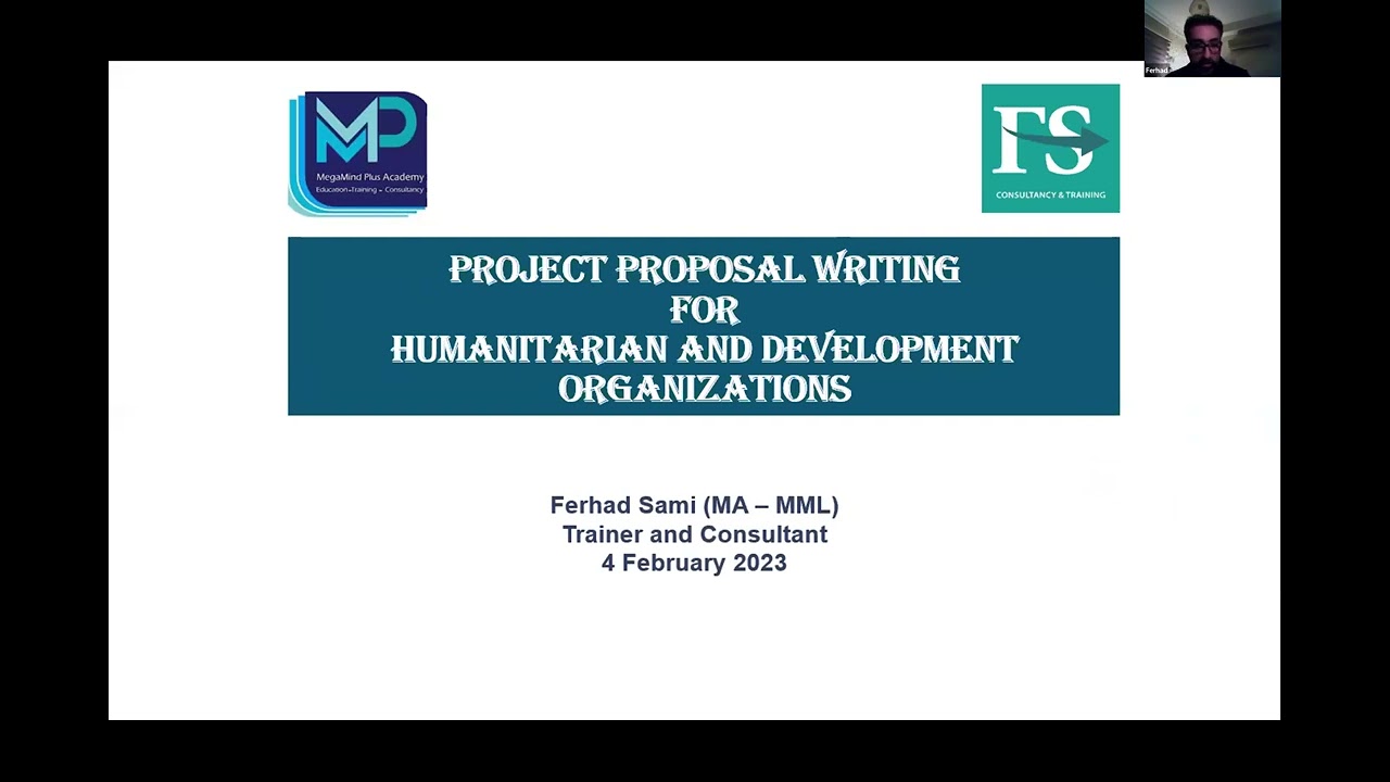 Project Proposal Writing - نووسینی پرۆپۆزەڵی پرۆژە  بۆ ڕێکخراوەکان