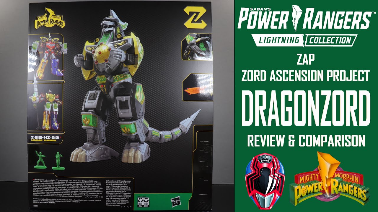 Power Rangers Lightning ZAP DRAGONZORD MMPR Zord Ascension Project SOC Сравнительный обзор