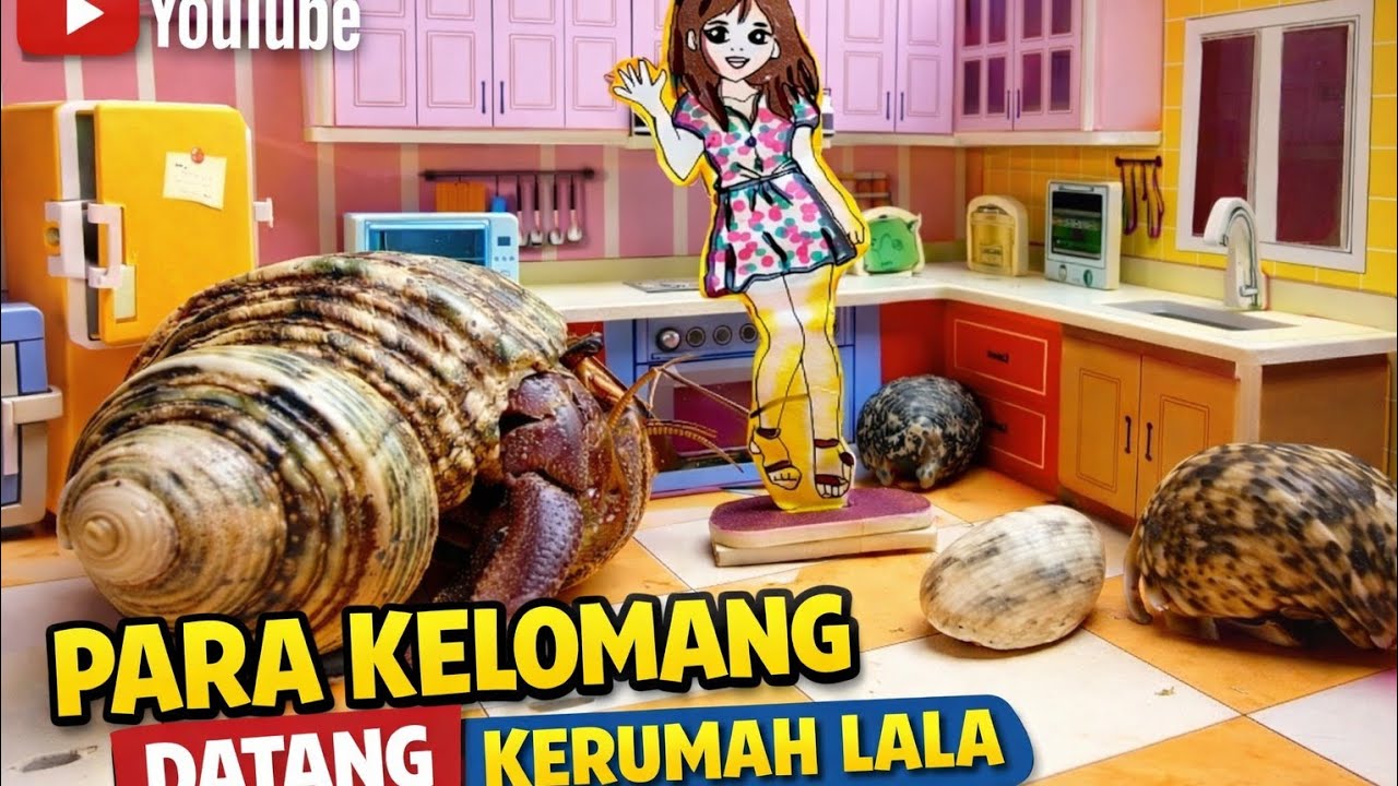 Interaksi para kelomang di rumah lala#kelomang #hermitcrabs 