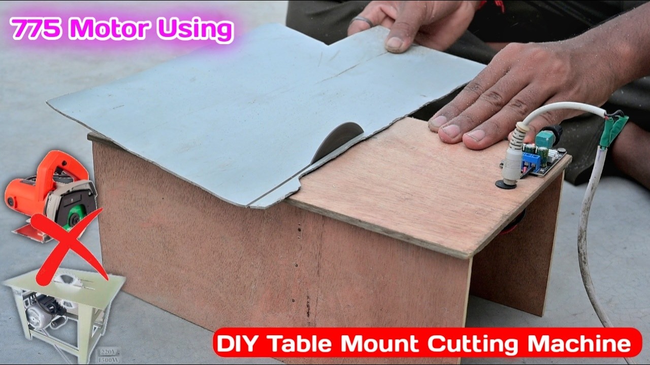 DIY Cutting Machine Using 775 DC Motor | 12V DC Motor Cutting Machine